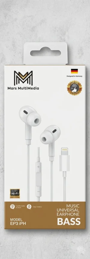Mars MultiMedia MUSIC UNIVERSAL EARPHONE BASS