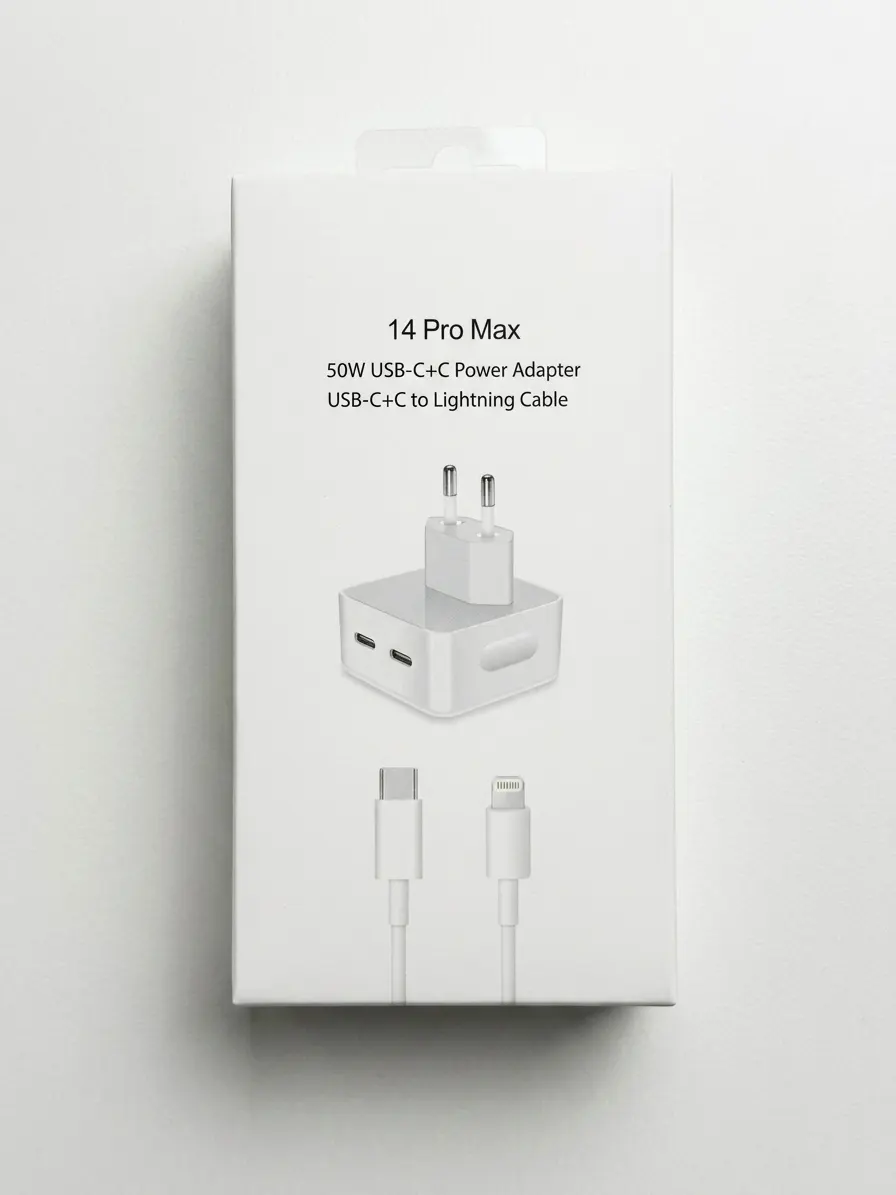 14 Pro Max USB-C+C to Lightning Cable 50W