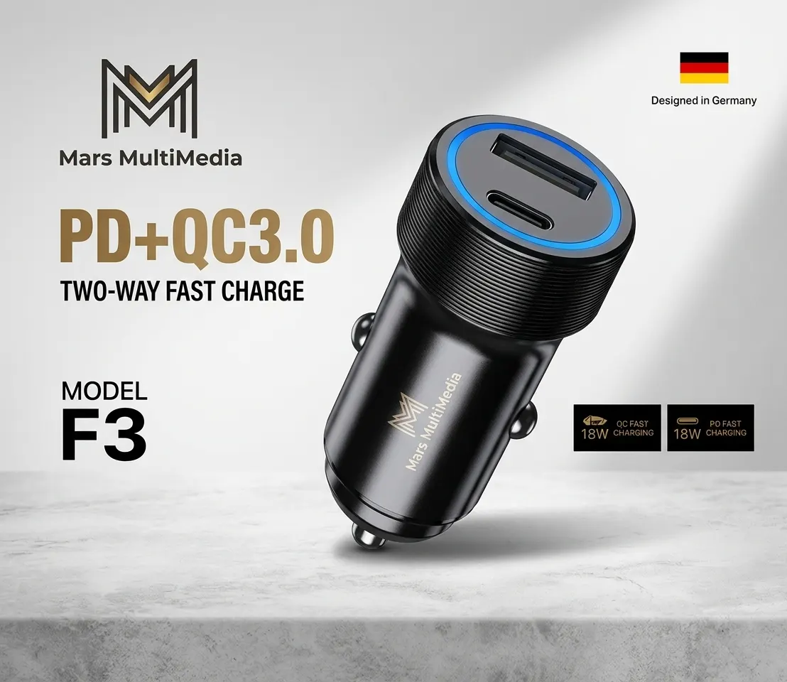 Mars MultiMedia PD+QC3.0 TWO-WAY FAST CHARGE Model F3