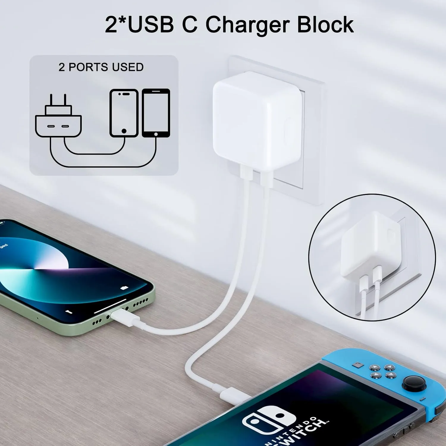 14 Pro Max USB-C+C to Lightning Cable 50W